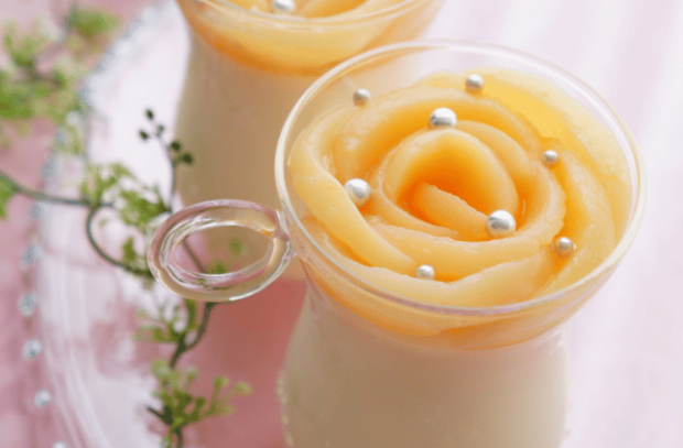 mousse de pêssego