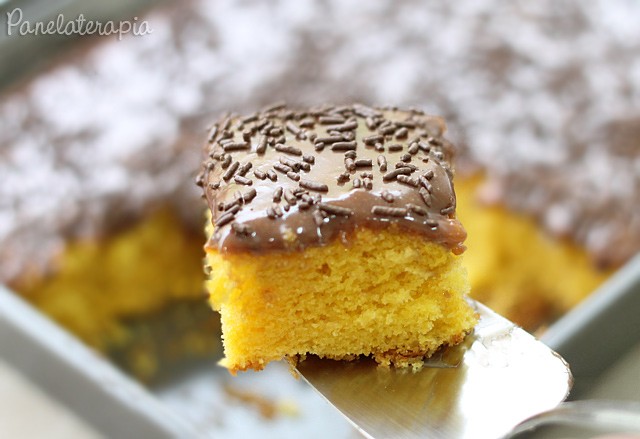 Bolo de Cenoura com Brigadeiro