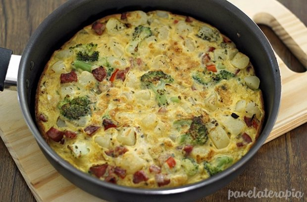 omelete brócolis