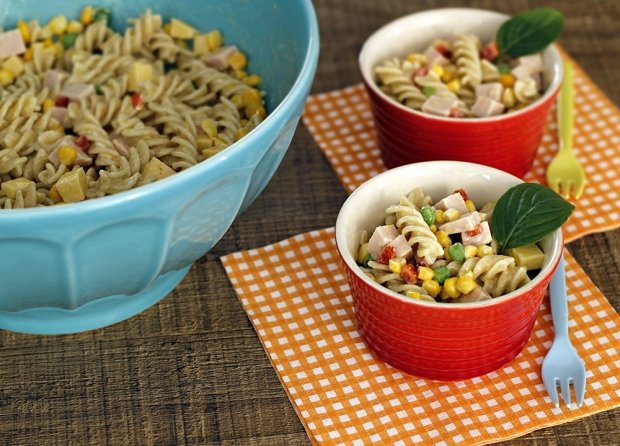 salada de macarrão