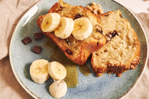 Bolo de Banana com Aveia e Chia