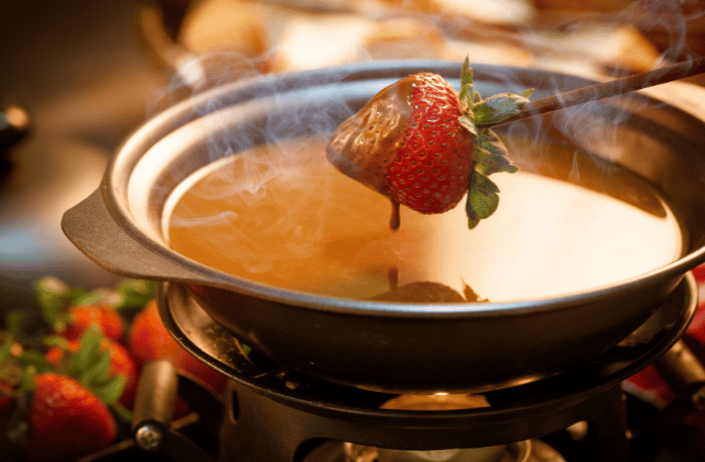 fondue de morango