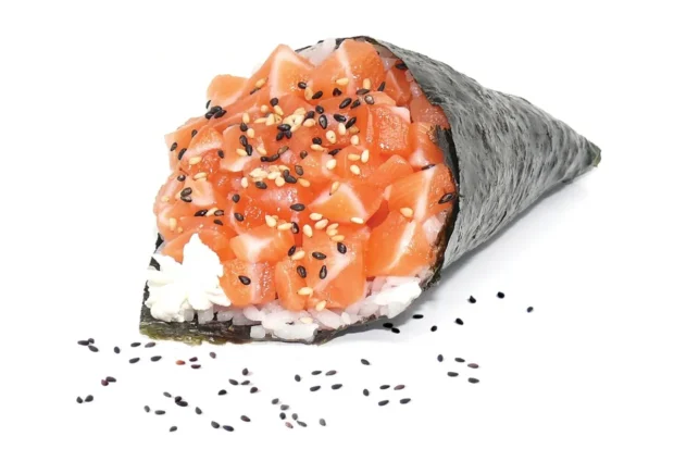 Temaki de salmão