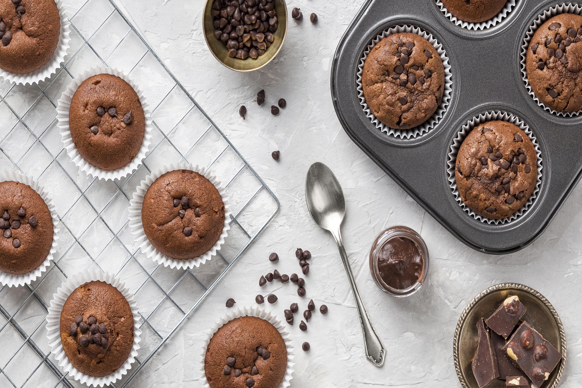 Conheça a receita de muffin de chocolate