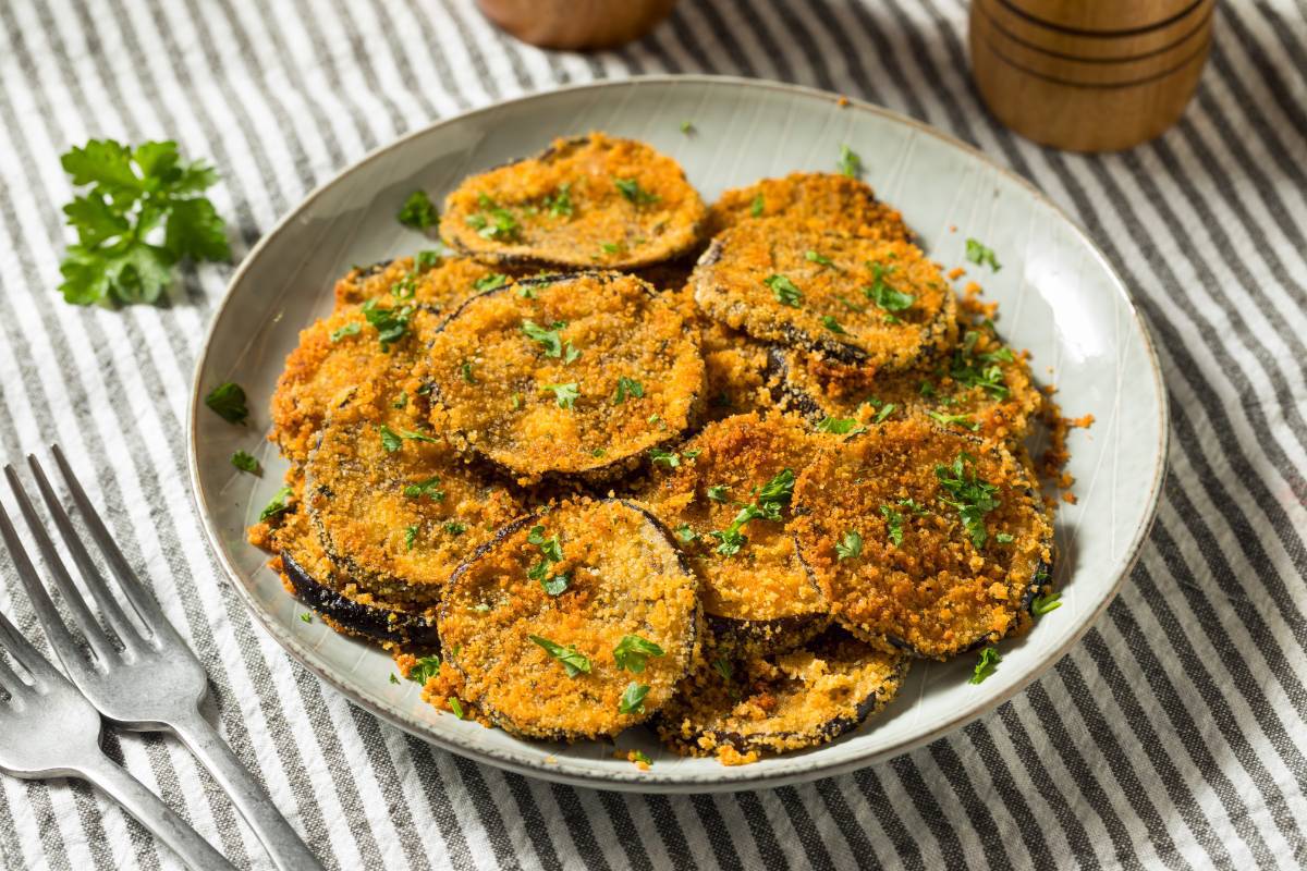 Receita fácil de berinjela empanada